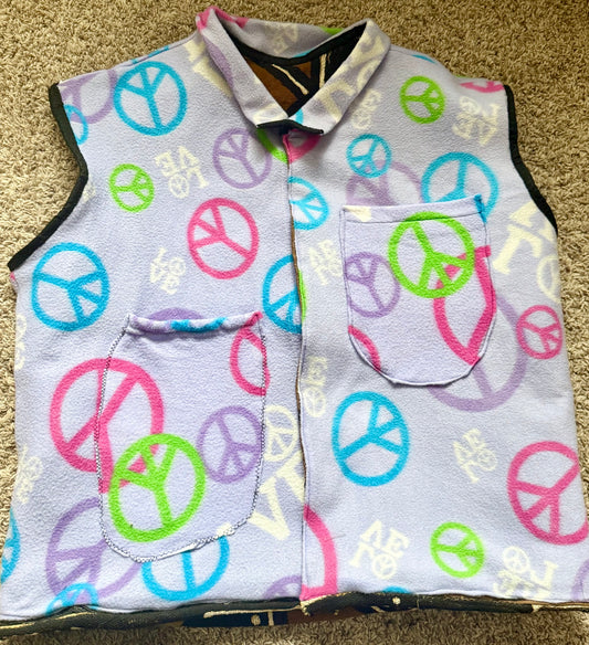 Double side Vest (Mudcloth and Kuba Handcrafted.)