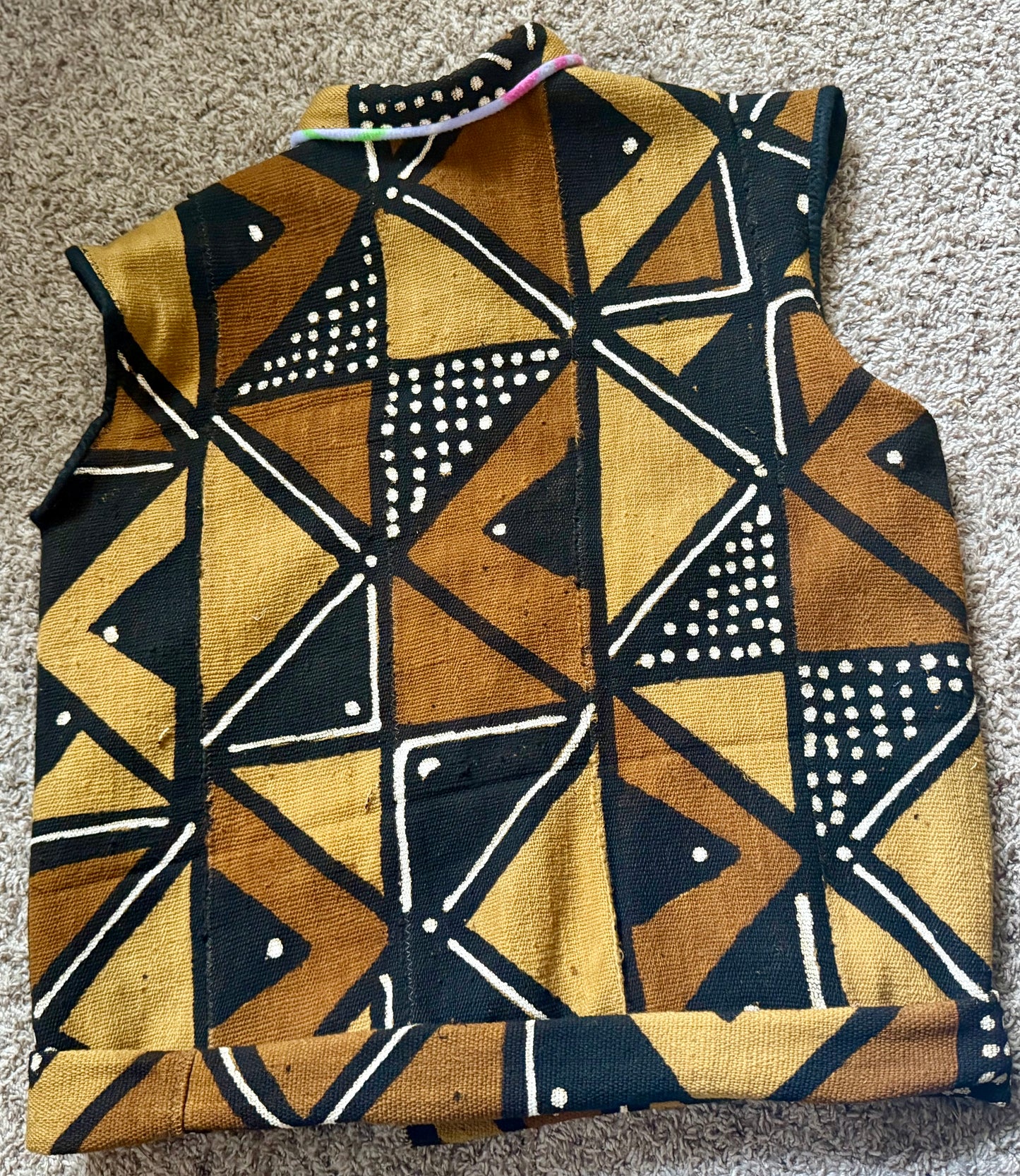 Double side Vest (Mudcloth and Kuba Handcrafted.)